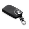 Osłona kluczyka do samochodu Renault / Dacia - 4 przyciski - Keyless Go, kwmobile, Skóra ekologiczna, Czarny / Biały, 44637.45