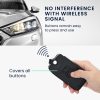 Osłona kluczyka do samochodu Renault / Dacia - 4 przyciski - Keyless Go, kwmobile, Skóra ekologiczna, Czarny / Biały, 44637.45