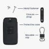 Osłona kluczyka do samochodu Renault / Dacia - 4 przyciski - Keyless Go, kwmobile, Skóra ekologiczna, Czarny / Biały, 44637.45