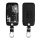 Etui na kluczyki do samochodu Renault / Dacia - 4 przyciski - Keyless Go, kwmobile, Skóra ekologiczna, Czarny / Biały, 44637.44