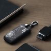 Etui na kluczyki do samochodu Renault / Dacia - 4 przyciski - Keyless Go, kwmobile, Skóra ekologiczna, Czarny / Biały, 44637.44