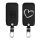 Etui na kluczyki do samochodu Renault / Dacia - 4 przyciski - Keyless Go, kwmobile, eko skóra, czarne, 44637.43