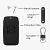 Etui na kluczyki do samochodu Renault / Dacia - 4 przyciski - Keyless Go, kwmobile, eko skóra, czarne, 44637.43