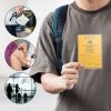 Etui na międzynarodowe świadectwo szczepień i paszport, Kwmobile, Niebieskie, PCV, 55379.04
