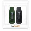 Zestaw 2 etui do Fitbit Inspire 2/Ace 3, Kwmobile, czarny/zielony, silikon, 54017.05