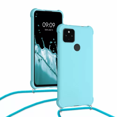 Etui do Google Pixel 4a 5G, Silikon, Niebieski, 55914.23