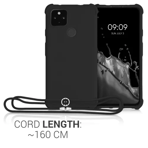 Etui do Google Pixel 4a 5G, Silikon, Czarny, 55914.01