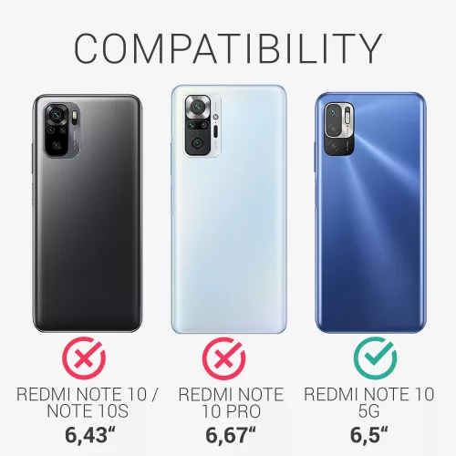 Etui do Xiaomi Redmi Note 10 5G, Silikon, Niebieski, 54947.223, kwmobile