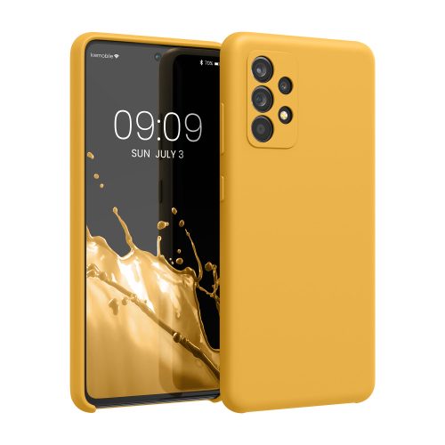 Etui do Samsung Galaxy A52 / Galaxy A52 5G / Galaxy A52s 5G, Silikon, Żółty, 54347.191, kwmobile