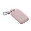 Etui na kluczyki do samochodu Renault / Dacia - 4 przyciski - Keyless Go, kwmobile, Skóra naturalna, Różowy, 54669.02