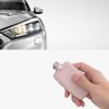 Etui na kluczyki do samochodu Renault / Dacia - 4 przyciski - Keyless Go, kwmobile, Skóra naturalna, Różowy, 54669.02