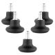 Zestaw 5 nóg do drążka krzesła biurowego 10 mm, Kwmobile, czarny, nylon, 56091.01
