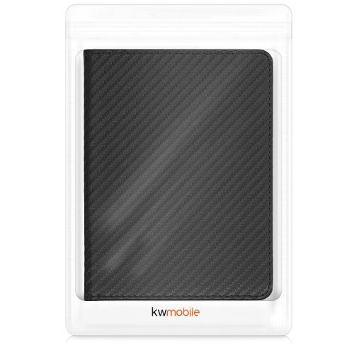 Okładka na dokumenty samochodowe, Kwmobile, Czarna, Eko skóra, 53857.07