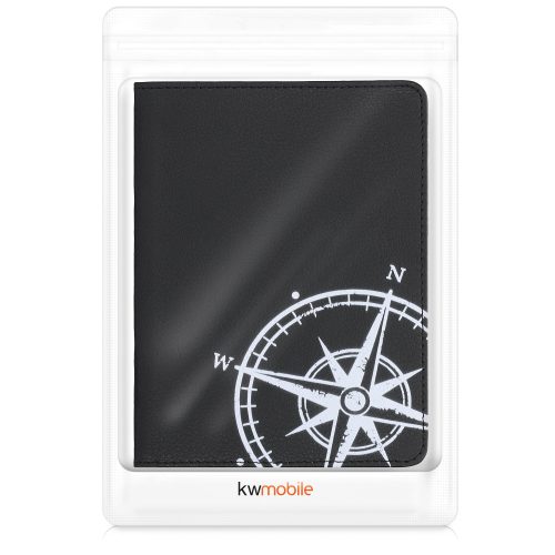 Okładka na dokumenty samochodowe, Kwmobile, Czarno-Biała, Skóra Ekologiczna, 53857.10