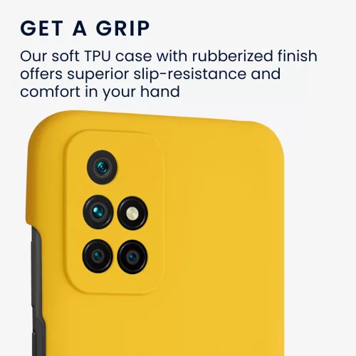Etui do Xiaomi Redmi 10, Silikon, Żółty, 56153.143, kwmobile