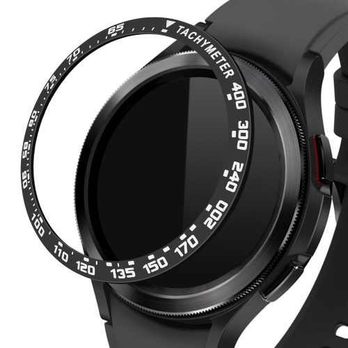 Ramka tarczy do zegarka Samsung Galaxy Watch 4 Classic (46mm), kwmobile, stal, czarna, 56179.01