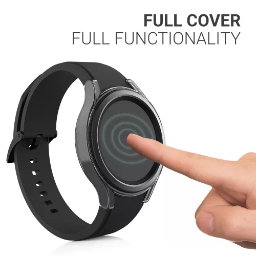 Zestaw 2 etui do zegarka Samsung Galaxy Watch 4 Classic (46mm), kwmobile, plastik, czarny, 56181.01