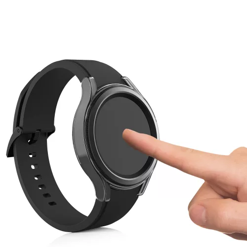 Zestaw 2 etui do zegarka Samsung Galaxy Watch 4 Classic (46mm), kwmobile, plastik, czarny, 56181.01