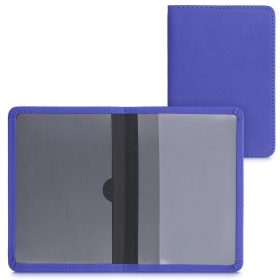   Okładka na dokumenty samochodowe, Kwmobile, niebieska, skóra ekologiczna, 50103.134