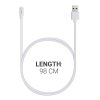 Kabel ładujący USB do Willful Smartwatch/Fitnesstracker, Kwmobile, Biały, Plastik, 54523.02