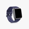 Zestaw 2 pasków do Willful Smartwatch/Fitnesstracker, Kwmobile, czarno-niebieski, silikon, 56230.01