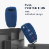 Etui na kluczyk samochodowy do Audi - 3 przyciski, kwmobile, silikon, niebieskie, 53134.16