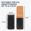 Uniwersalne etui na telefon XL - 6,8 cala, Skóra ekologiczna, Czarne, 56380.4.01, kwmobile