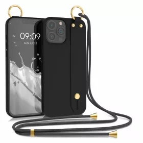   Etui do Apple iPhone 13 Pro Max, Silikon, Czarny, 56427.01, kwmobile