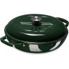 Nieprzywierający garnek żeliwny Navaris na kuchenki/piekarniki - 29,5 cm - 3,5 l - zielony, 52479.01.80