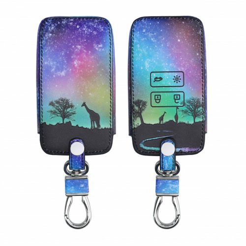 Etui na kluczyki do samochodu Renault / Dacia - 4 przyciski - Keyless Go, kwmobile, Skóra ekologiczna, Multicolor, 44637.50