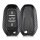 Etui na kluczyki do samochodu Peugeot / Citroen - 3 przyciski - Keyless Go, kwmobile, plastik, czarny / szary, 56474.01