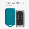 Etui na kluczyki do samochodu Renault / Dacia - 4 przyciski - Keyless Go, kwmobile, silikon, zielone, 48035.78