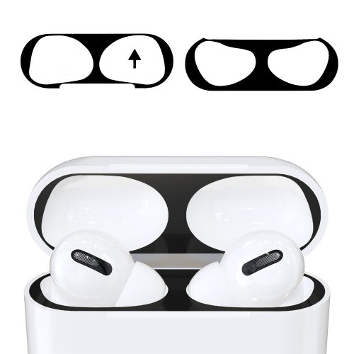 Zestaw 2 osłon przeciwkurzowych do słuchawek Apple AirPods 3, Kwmobile, czarny, plastikowy, 56544.01
