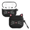 Etui na słuchawki Apple AirPods 3, Kwmobile, Czarno-biały, Silikon, 56542.01