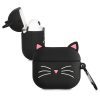 Etui na słuchawki Apple AirPods 3, Kwmobile, Czarno-biały, Silikon, 56542.01