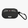 Etui na słuchawki Apple AirPods 3, Kwmobile, Czarno-biały, Silikon, 56542.01