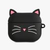 Etui na słuchawki Apple AirPods 3, Kwmobile, Czarno-biały, Silikon, 56542.01