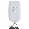 Etui na kluczyk samochodowy do Renault / Dacia - 4 przyciski - Keyless Go, kwmobile, silikon, biały / czarny, 49769.26