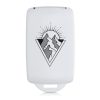 Etui na kluczyk samochodowy do Renault / Dacia - 4 przyciski - Keyless Go, kwmobile, silikon, biały / czarny, 49769.26