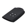 Osłona kluczyka do samochodu Renault / Dacia - 4 przyciski - Keyless Go, kwmobile, silikon, czarna, 49769.21