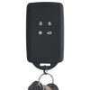 Osłona kluczyka do samochodu Renault / Dacia - 4 przyciski - Keyless Go, kwmobile, silikon, czarna, 49769.21