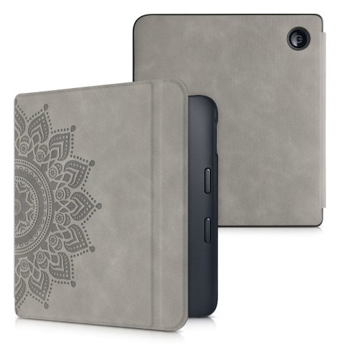 Etui do Kobo Libra 2, Skóra ekologiczna, Szary, kwmobile, 56579.04