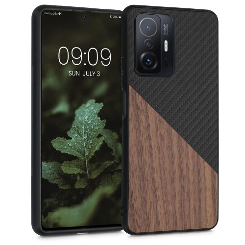 Etui do Xiaomi 11T / 11T Pro, Drewno, Brąz, 56624.01, kwmobile