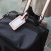 Zestaw 2 zawieszek do bagażu, Kwmobile, różowe złoto, skóra ekologiczna, 53126.03