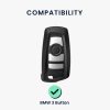 Etui na kluczyk samochodowy do BMW - 3 przyciski - Keyless Go, kwmobile, plastik, czarny, 56723.03