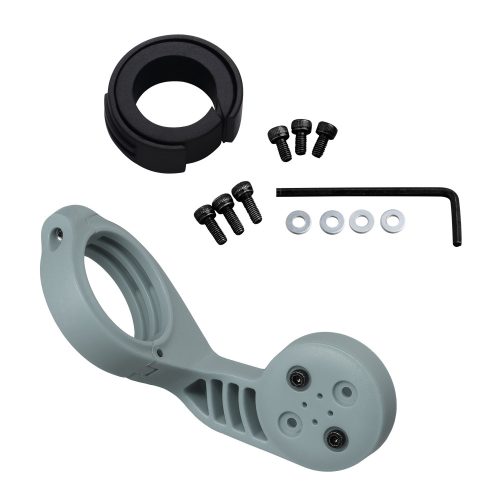 Uchwyt rowerowy do GPS Garmin Edge, Kwmobile, szary/czarny, plastik, 42698.12