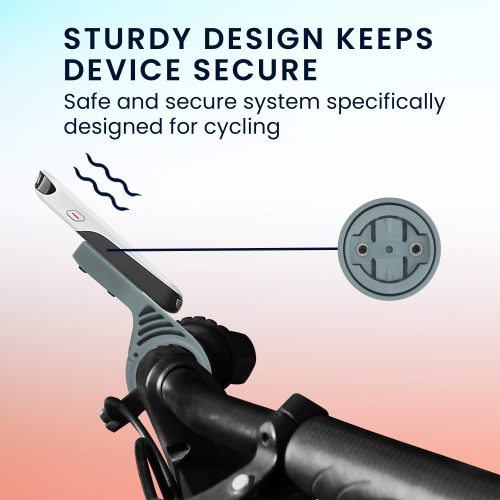 Uchwyt rowerowy do GPS Garmin Edge, Kwmobile, szary/czarny, plastik, 42698.12