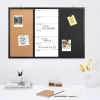 Tabla combinata Navaris, whiteboard magnetic, tabla de creta si pinboard, 90x60 cm, multicolor, plastic