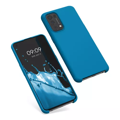 Pokrowiec na OPPO Find X3 Lite, silikon, niebieski, 55201.224, kwmobile