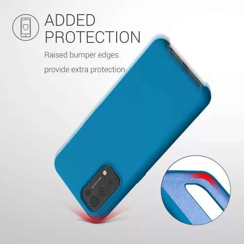 Pokrowiec na OPPO Find X3 Lite, silikon, niebieski, 55201.224, kwmobile